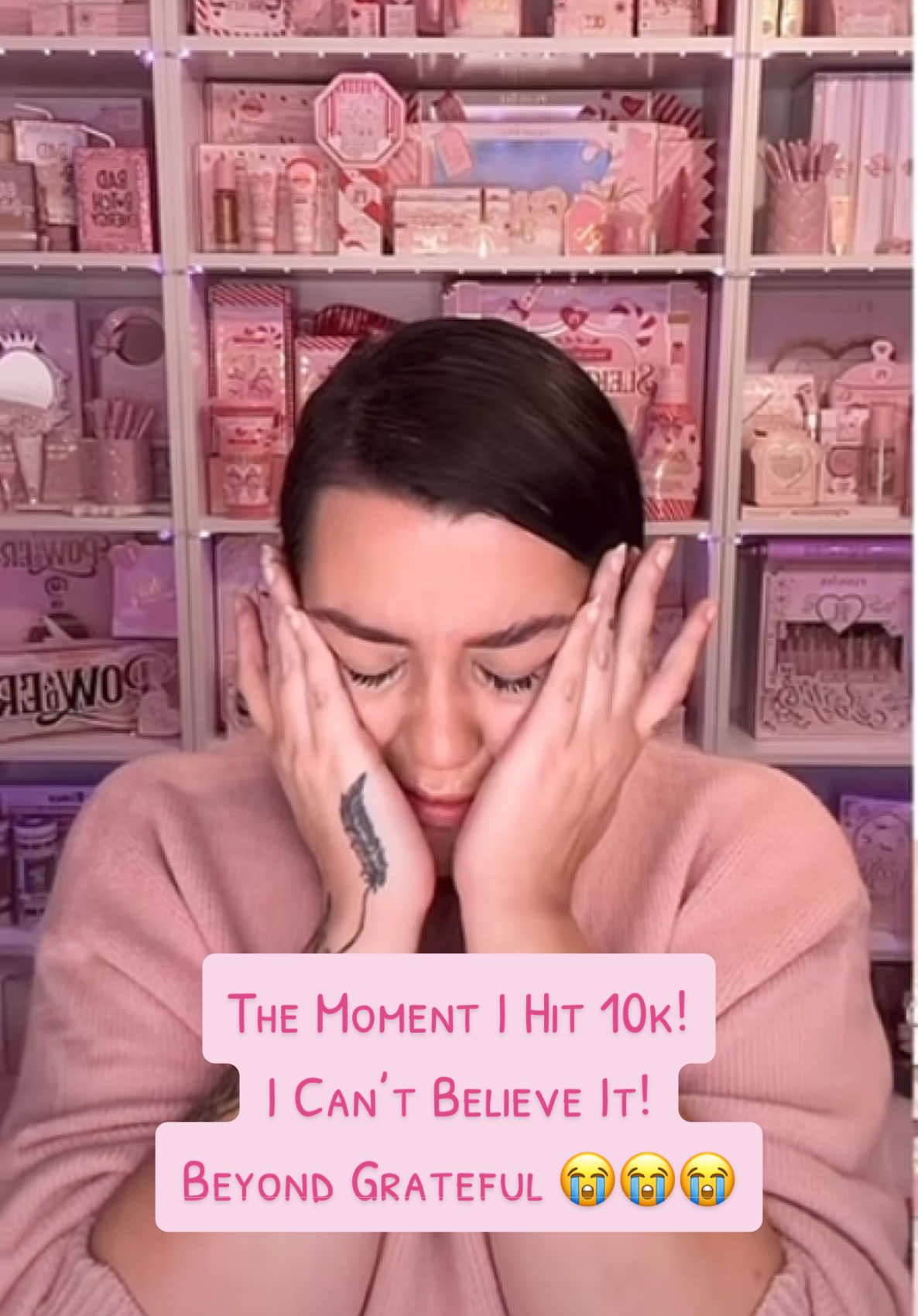 The moment i hit 10k, i never in a million years thought i would hit 10k, this is huge for me. Ive been doing TikTok properly since april, in just 7 months ive grown so much, had so many opportunities I never thought i would get and this is just the beginning. I have absolutely no words. If it wasn’t for @Paige Louise telling me to go live all those months ago after meeting her, i wouldnt be here. I owe you everything Paige, because you’ve truly changed mine. From the bottom of my heart guys, thankyou, thankyou for always supporting me in so many ways, I couldn’t do this without you 🩷 #10k #goals #fypp #trending #viral #ididit 🎀
