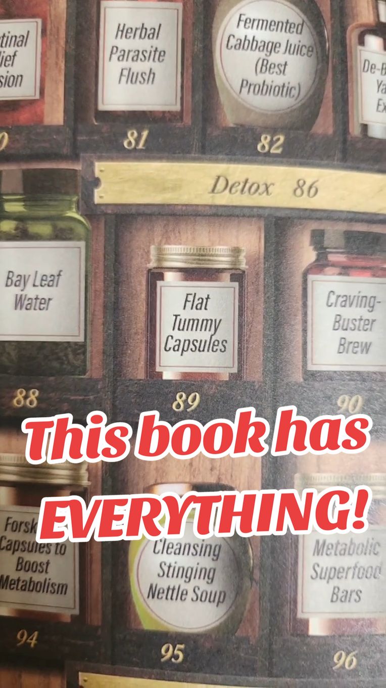 This book has soooo much information its a MUST HAVE. Let me know in the comments what you want to see. #lostbookofherbalremedies #apothecary #tiktokshopblackfriday #tiktokshopcybermonday #homeremedies #forgottenhomeapothecary #shopfyp #TikTokShop