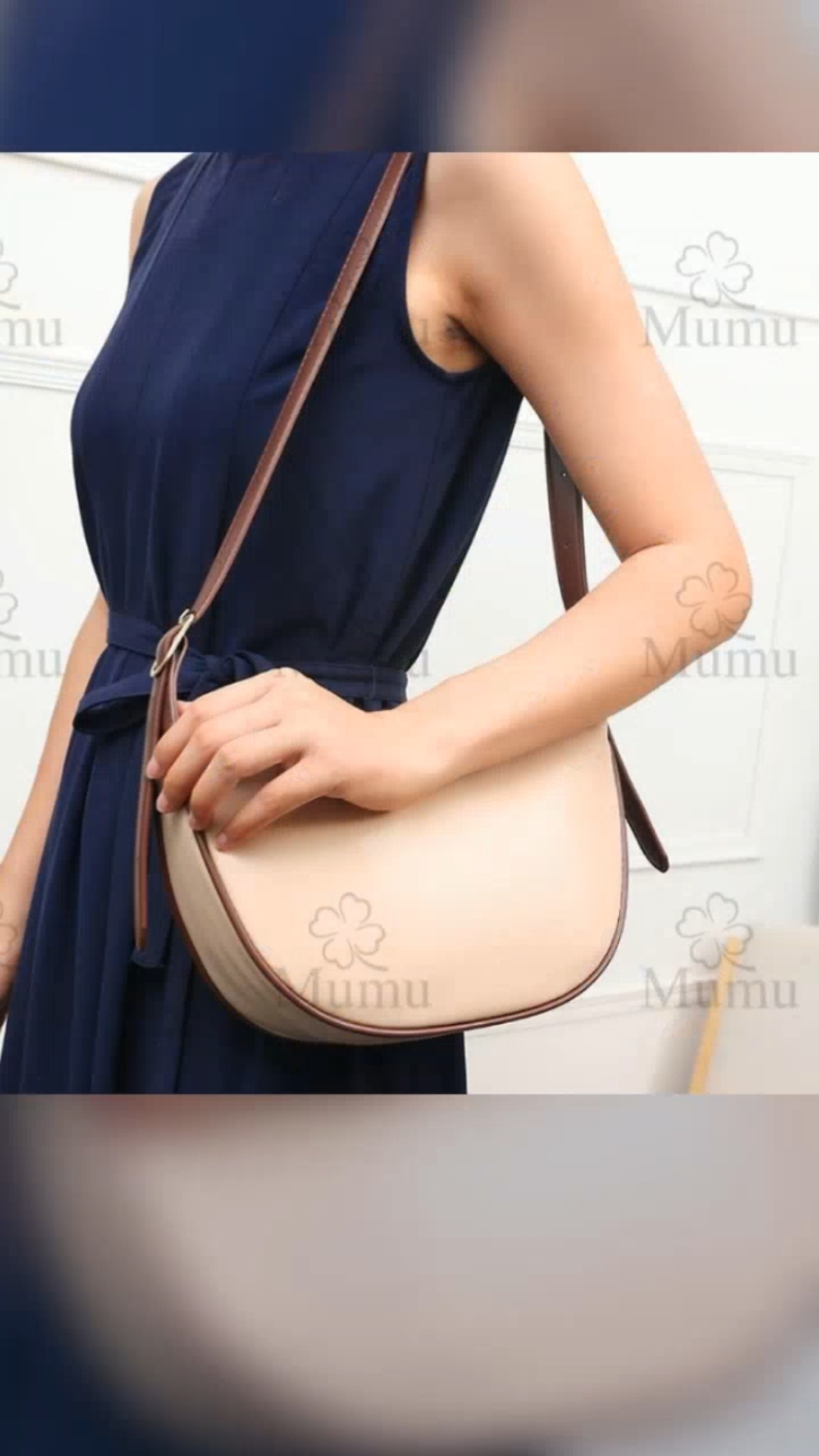 Mumu M235 High Quality Casual Leather Women Dumpling Bag Crescent Moon Bags For Woman under ₱129.36 Hurry - Ends tomorrow! #slingbag #casualbag #bagforwomen #dumplingbag #highqualitybag 