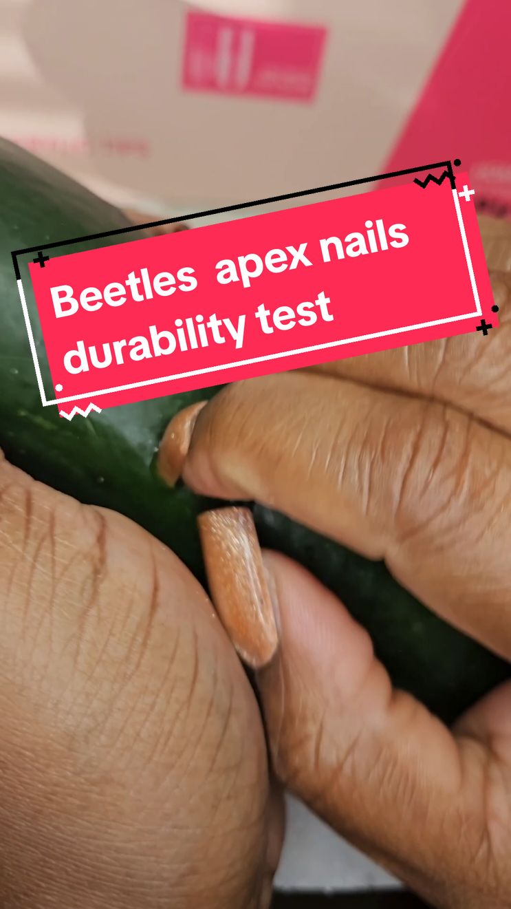 Using Bettles Acrylic Apex nails 💅  They are having their black Friday sale right now so get them while they are on sale....  these acrylic  tips are extra durable!!!! #durabilitytest #strongnails #beetlesgelx #beetlesnails #acrylicpressons #diynails @BeetlesGelPolish 