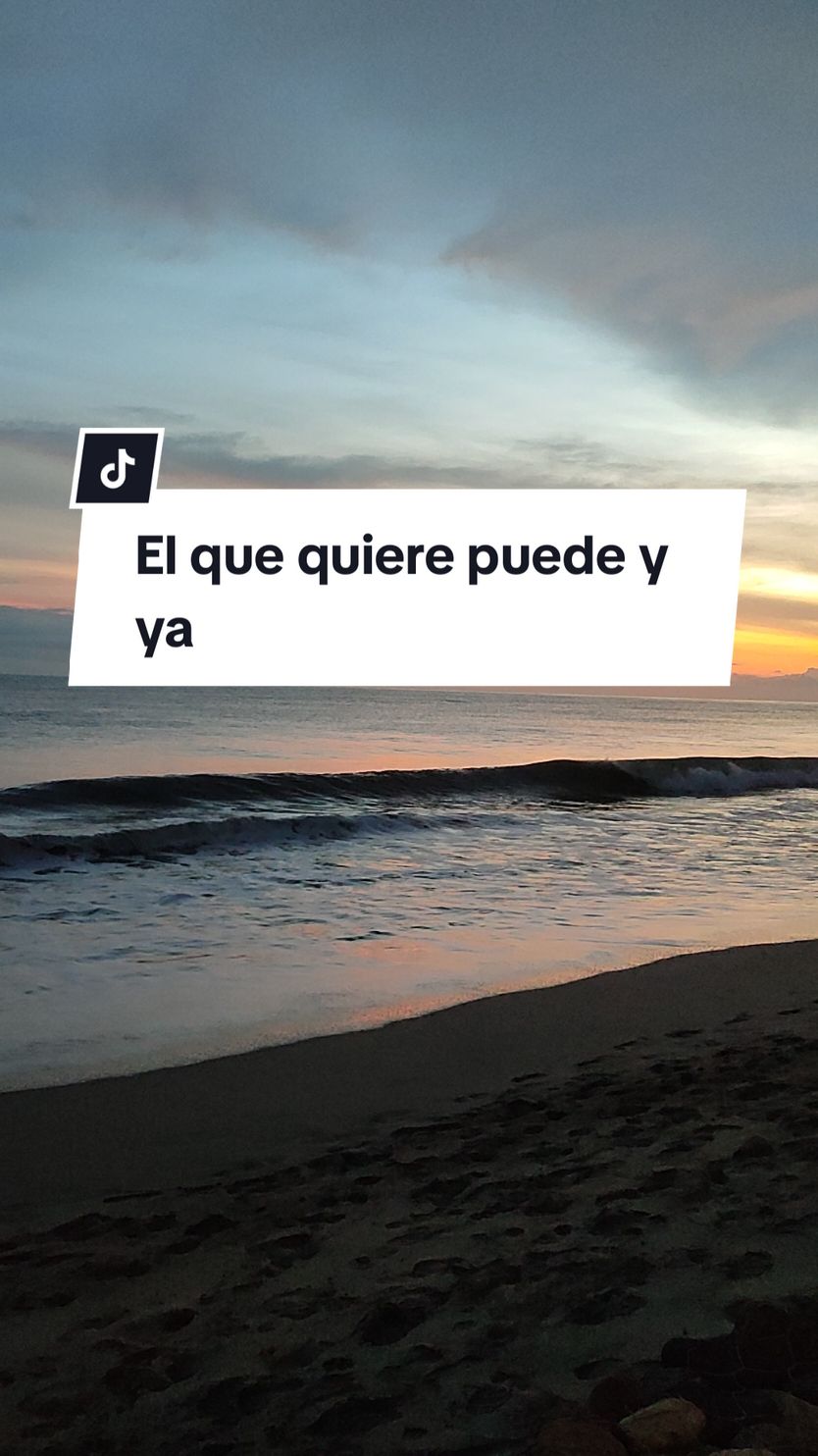 El que quiere puede y ya. #parati #fyp #contenido #frases #parejas  #playa #Palomino #beach #amanecer 