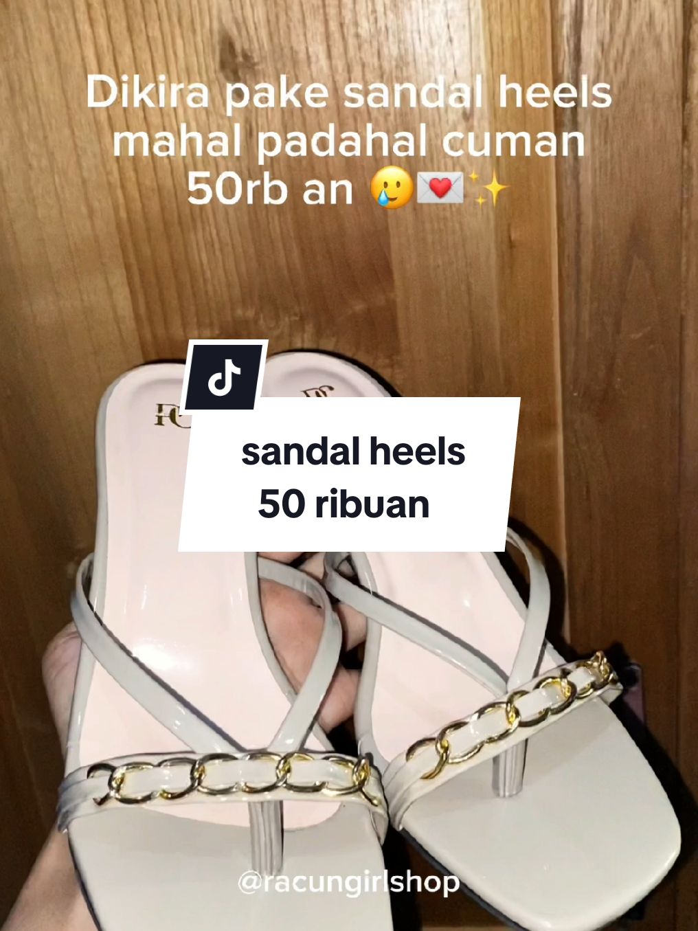 50ribuan dah bikin kaki cantik✨ #sandalheels #sandalkekinian #sandalwanita 