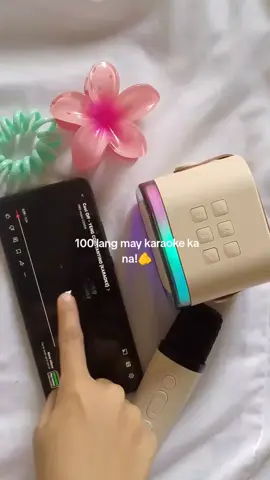 100 lang may karaoke kna! #bluetoothspeakerwithmic #bluetoothkaraoke #karaoke #fyp #fyppppppppppppppppppppppp 