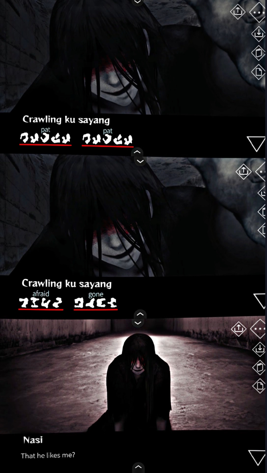 siapin tali, kita culik yang satu ini^з^...next, scarletella #homicipher #mrcrawling #edit  #homiciphergame #horror  #foryourpage #fyp  [last pic from twt: @Augustaaa3]