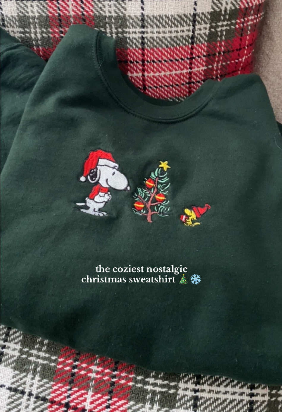 all the vintage christmas vibes this year🎄🫶🏼#christmassweatshirt #creatorsearchinsights #snoopy #charliebrownchristmas #tiktokshopfinds 