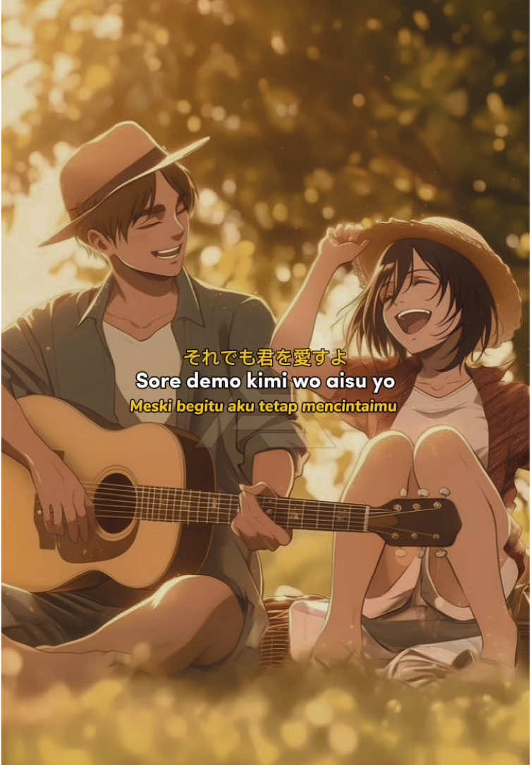 ketika eren dan mikasa bernyanyi #eren #mikasa #va #yuiishikawa #yukikaji #singing #akumanoko #liriklagu #aot 