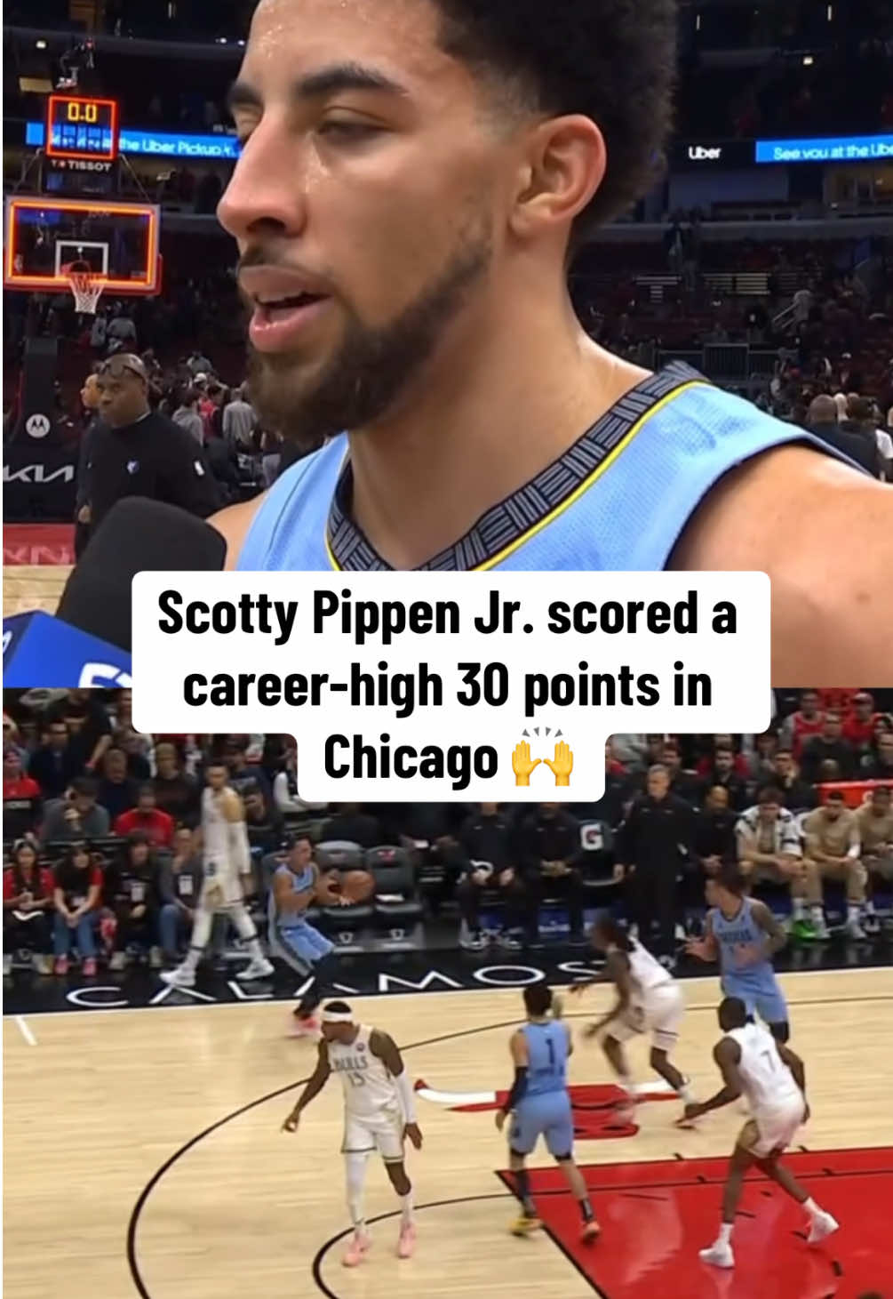 Scotty with a career game in the building where his dad’s number is retired 👏 #NBA #basketball #nbabasketball