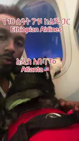 Reposting cuz tik tok was tripping first time round. Traveling on ethiopian airlines with a dog/service animal.  #ethiopian_tik_tok🇪🇹🇪🇹🇪🇹🇪🇹 #habeshatiktok #travelvlogger #travelshredded #husky #traveltok #habeshatiktokforyou #addisababa #ethiopianairlines #atlanta 