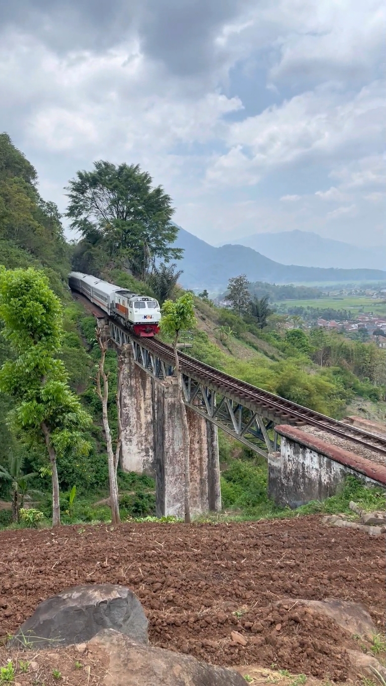 KA PASUNDAN relasi Kiaracondong-Surabaya Gubeng di Jembatan Karikil. #railfansindonesia #keretaapi #keretaapikita #keretaapiindonesia #kai #kai121 #masinisramah #lokomotif #railway #fypage #kapasundan #pasundan 