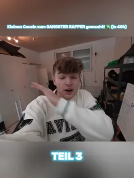 Kleinen Cousin zum GANGSTER RAPPER gemacht! 💸(in 48h)