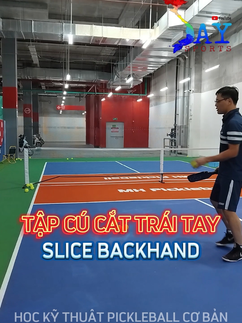 Cắt bóng trái tay Slice Backhand nào cả nhà ơi #daypickleball #hocpickleball #Saysports #luatpickleball 