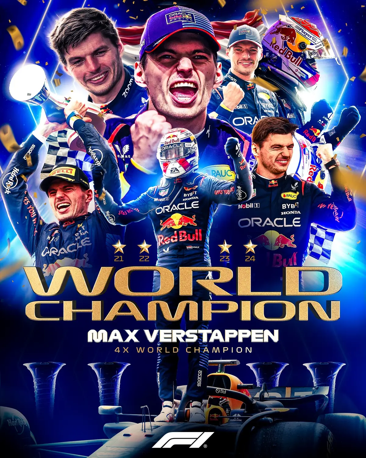 a brilliant fourth title-in-a-row for max verstappen! INCREDIBLE!!! 🦁 #f1 #formula1 #maxverstappen #redbullracing #lasvegasgp 