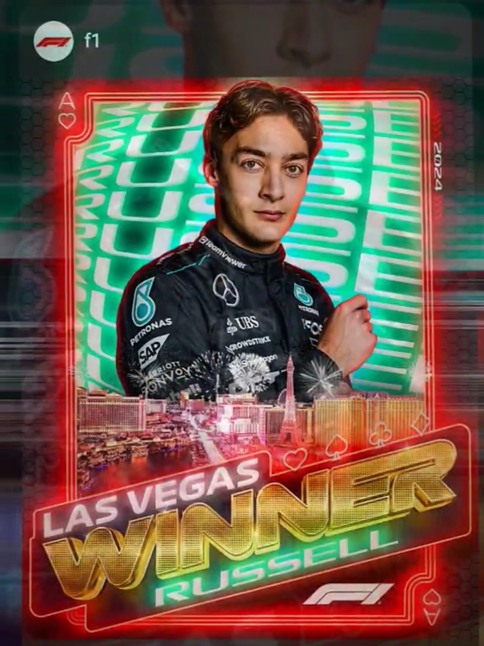 Race Result Formula 1 Heineken Silver Las Vegas Grand Prix  Total Domination Itulah kata yang cocok digunakan untuk performa Mercedes di Las Vegas ini dimana salah satu dari kedua pembalapnya selalu berada peringkat teratas  #f1 #lasvegas #georgerussel #mercedes #mercedesamg #mercedesf1 #formula1 #f1tiktok #Motorsport #fyp