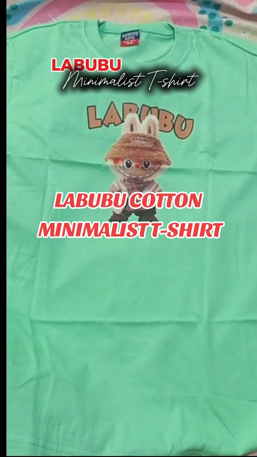 Labubu cotton minimalist T-shirt #tshirt #labubu #labubutshirt #cottontshirt #tshirt #foryoupage #fyppppppppppppppppppppppp #fypspotted 