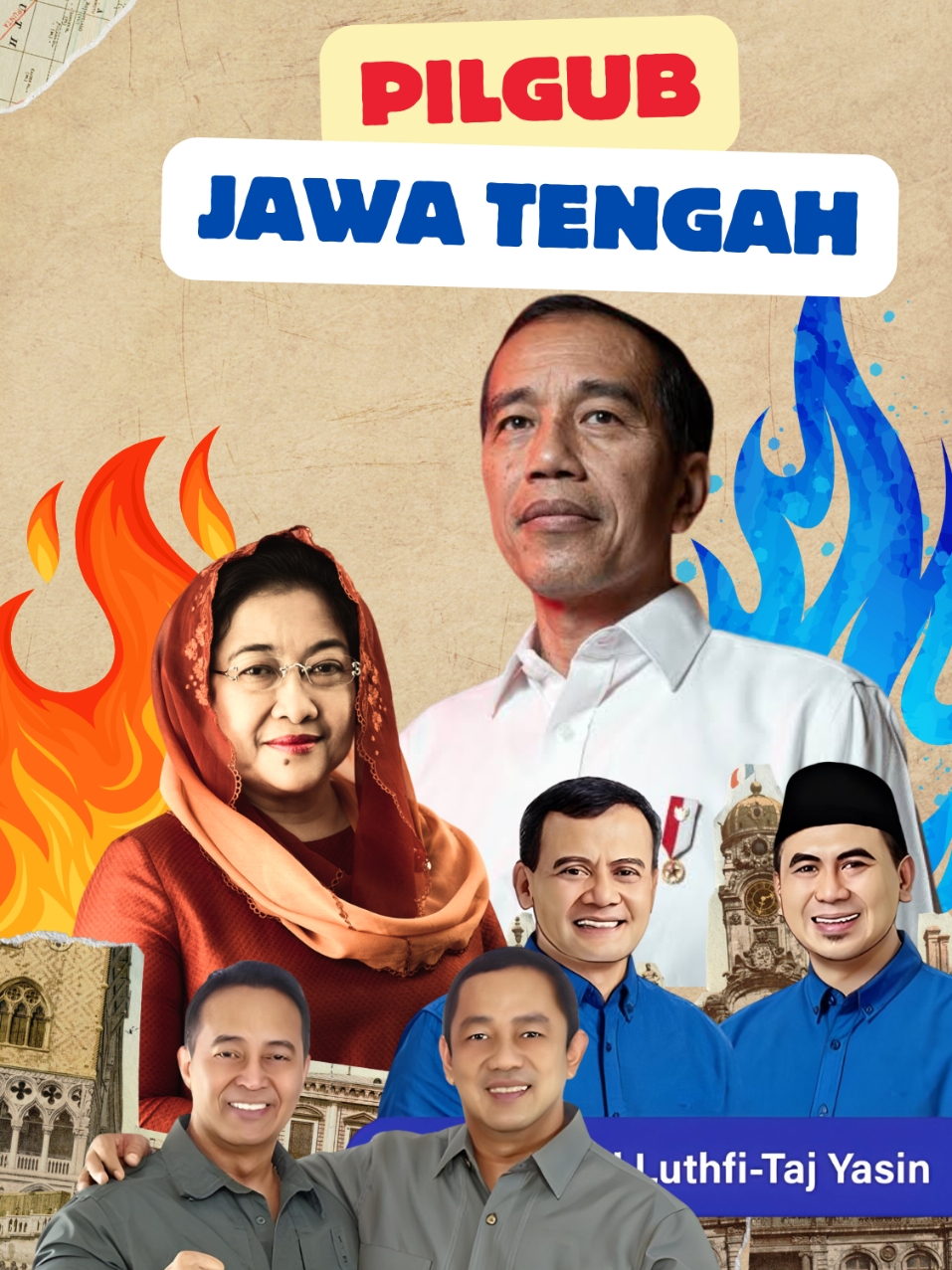 Perang Dingin Politik Jateng 🥶. #hokagejokowi #presidenjokowi #presidenmegawati #masarnan 