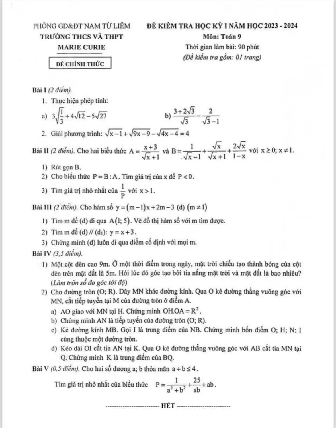 Bài gay cấn như nhạc zậy đó =)))) #xh #xhuong #xhtiktok #fyp #mariecurie #mariecurrieschool #toanhinh #toan9onthivaolop10 