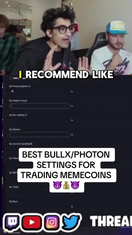 Top 10 memecoin trader shares his memescope settings #memecoins #photon #bullx