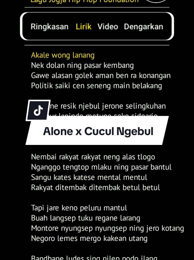 alone x cucul ngebul || #liriklagu #alone #trending #lirikgoogle #lirikvideo #aceh #matangglumpangdua #liriklaguindonesia 