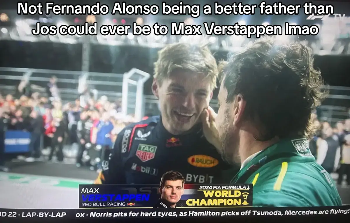 Alonso probably 2nd father to Max Verstappen #maxverstappen #fyp #f1 