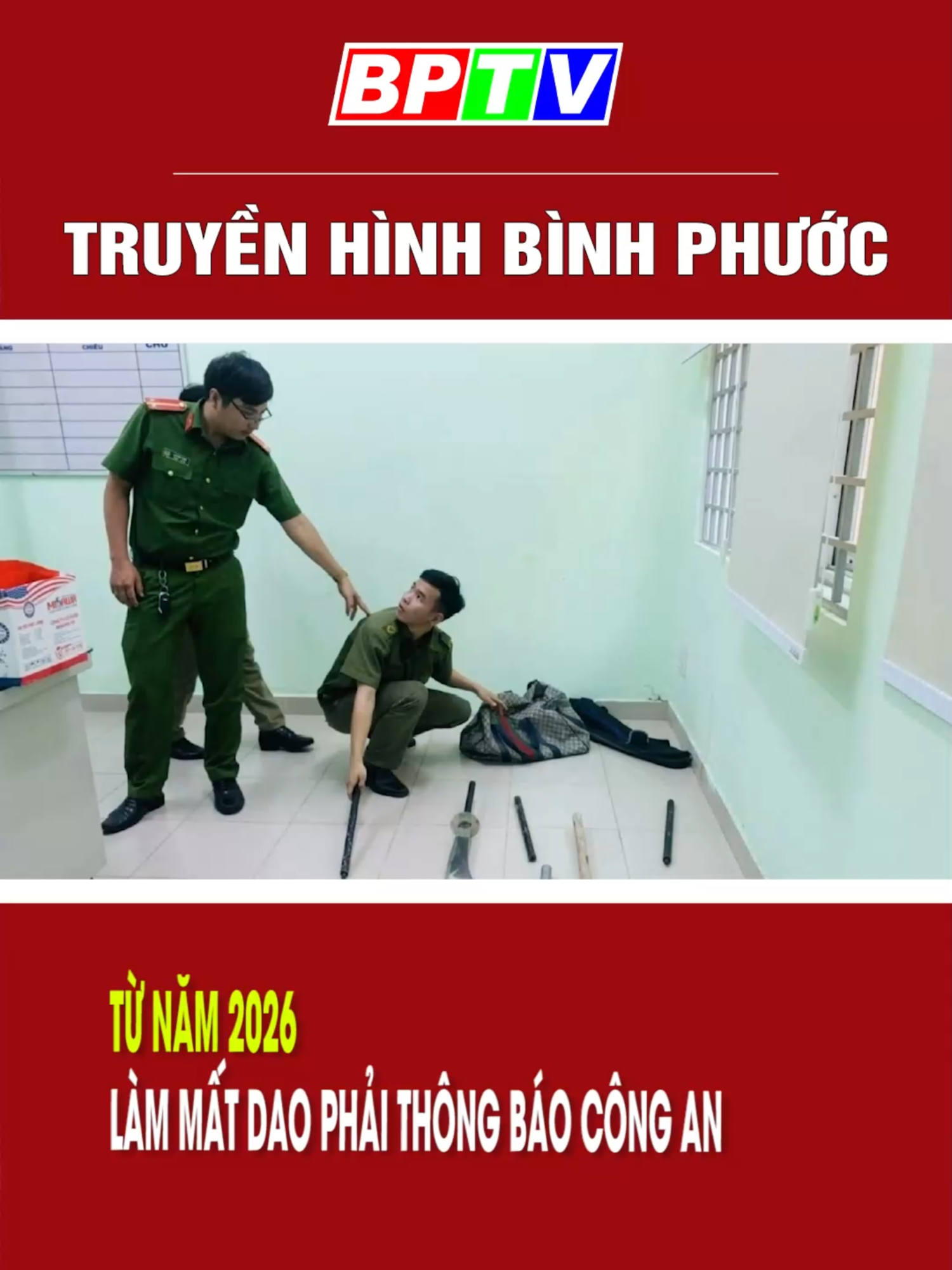 Từ năm 2026, làm mất dao phải thông báo công an #tinnongtrongngay #thbinhphuoc #tiktoknews #news #bptv