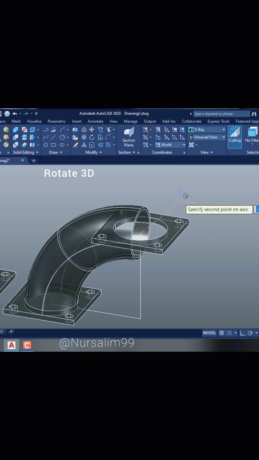 AutoCAD 3D TUTORIAL FOR BEGINNERS #autocadtutorial #autocad3d #autocad3ddesignis #AutoCAD #autocaddesigning 