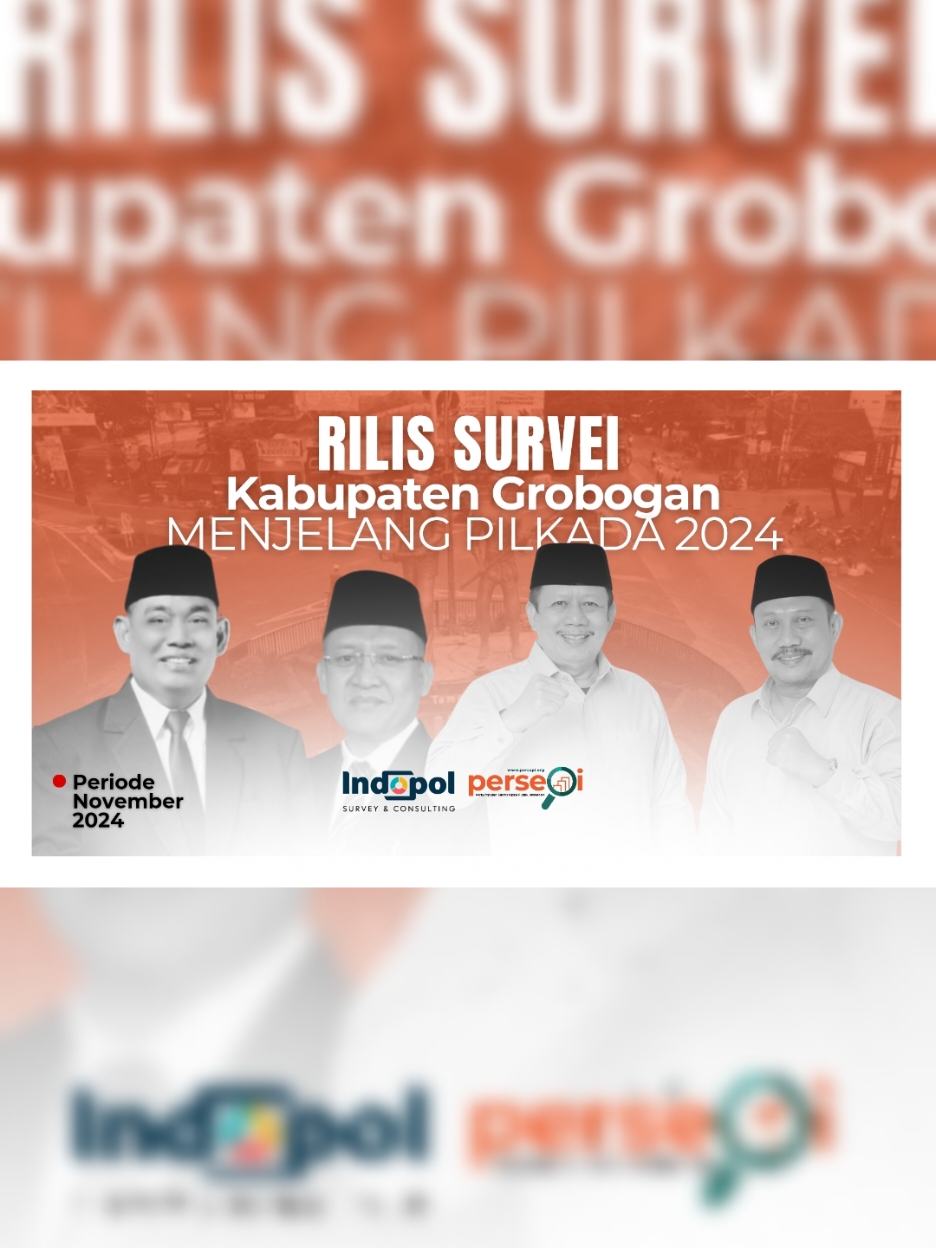 Rilis survei Kabupaten Grobogan menjelang Pilkada 2024. Saksikan video selengkapnya hanya di YouTube channel IDC Media.