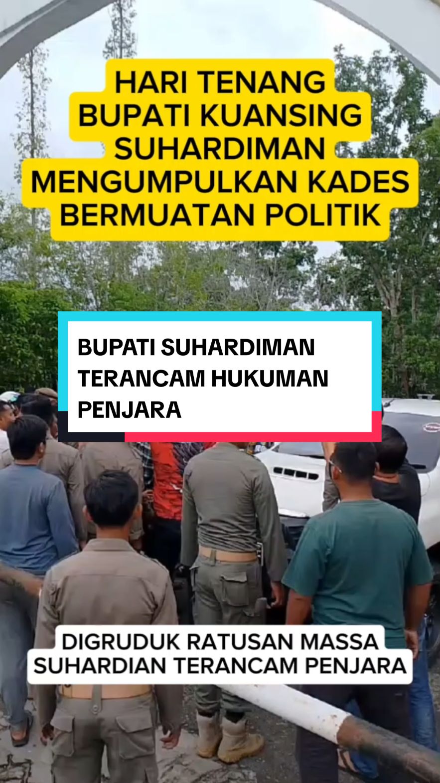 HARI TENANG BUPATI KUANSING SUHARDIMAN MENGUMPULKAN KADES BERMUATAN POLITIK.  BUPATI SUHARDIMAN TERANCAM PENJARA ❗#bawaslu #bupatikuansing #suhardiman #kapolres #kuansing#inforohul #infokuansing #kpk @bawaslu_ri @officialkpkri 