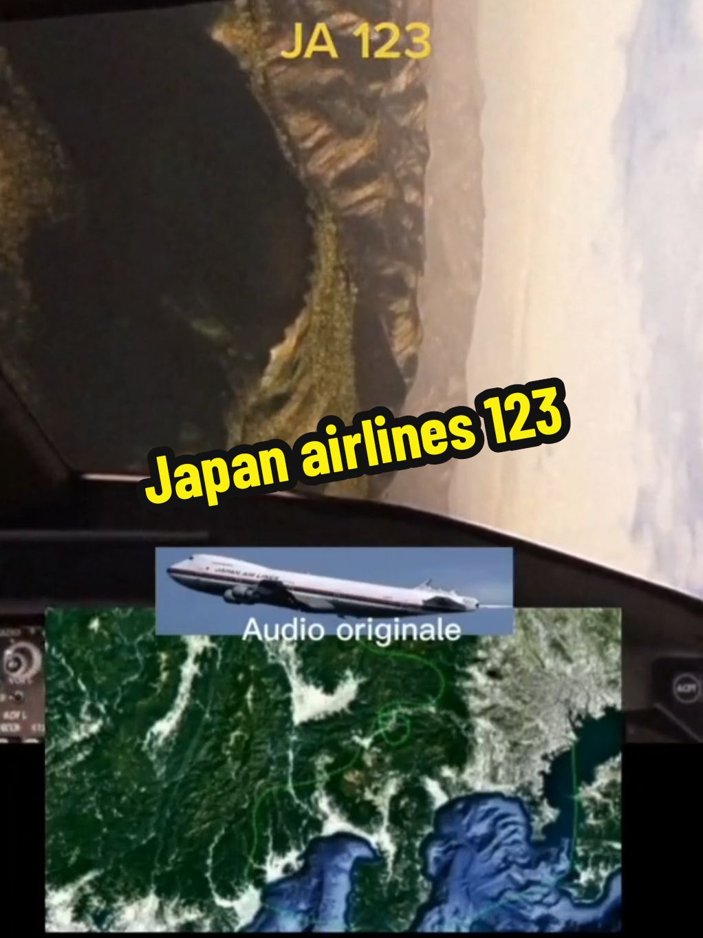 Japan airlines 123 flight video. Real audio #real #aereo #plane #japanairlines 