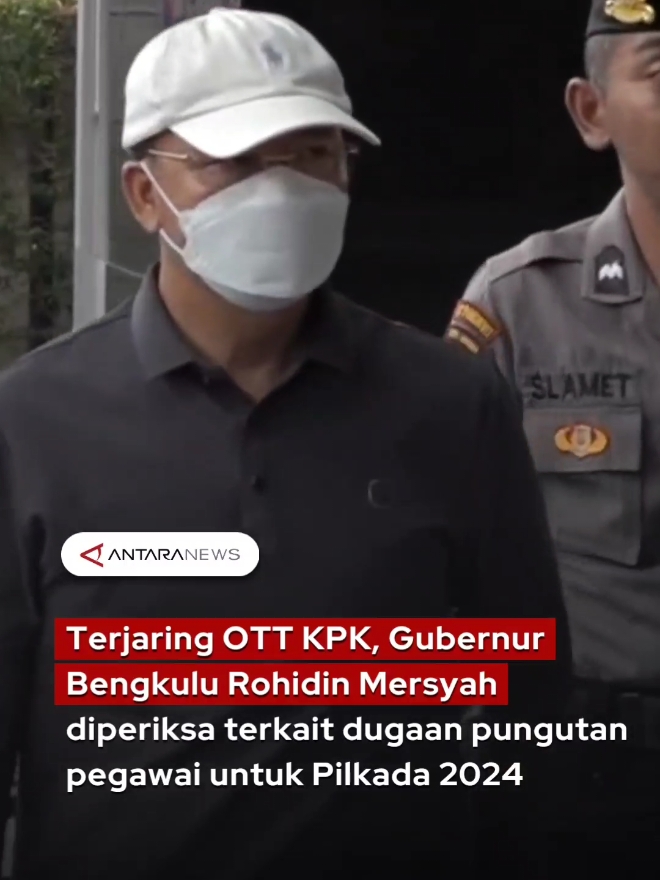 Terjaring OTT KPK, Gubernur Bengkulu Rohidin Mersyah diperiksa terkait dugaan pungutan pegawai untuk Pilkada 2024 #gubernurbengkulu #bengkulu #rohidinmersyah #calonpetahana #ott #kpk #operasitangkaptangan #gedungkpk #tiktokberita #fyp #longervideos 