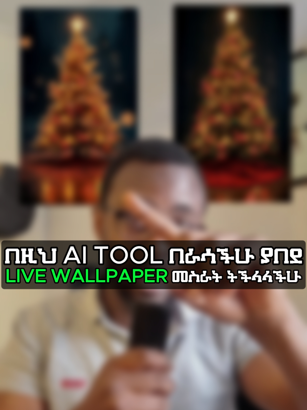 How to make HD Live Wallpaper using Ai. #wallpaper #livewallpaper #4kwallpaper #hdwallpapers #fyp #public #screen #christmas  #ethiopianviraltiktok #popular #trend 