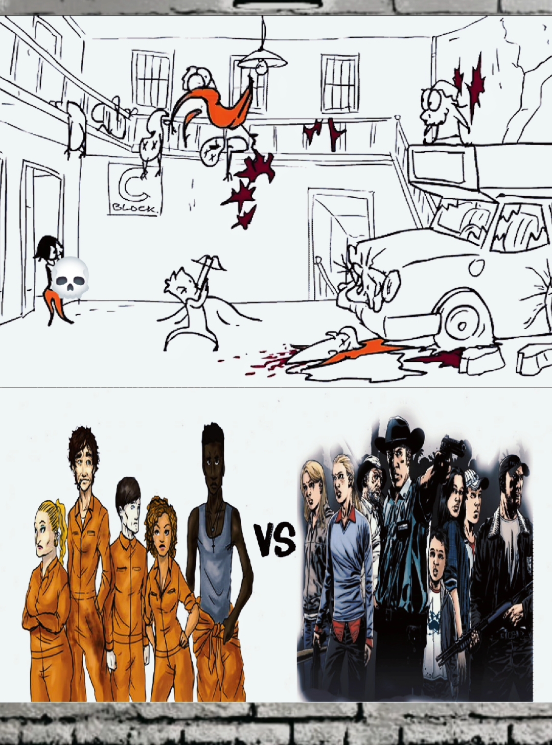 Misfits vs The Walking Dead #animation #funny #cartoon #usa🇺🇸 #misfits #thewalkingdead #walkingdead #fyp 