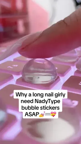 Bc it will save your life😁💅💕💕 #typingwithlongnails#keyboardsforlongnails#typinghack#xlnailtyping#nailgirlies#wfhlife#trending#mechanicalkeyboard#nadytype