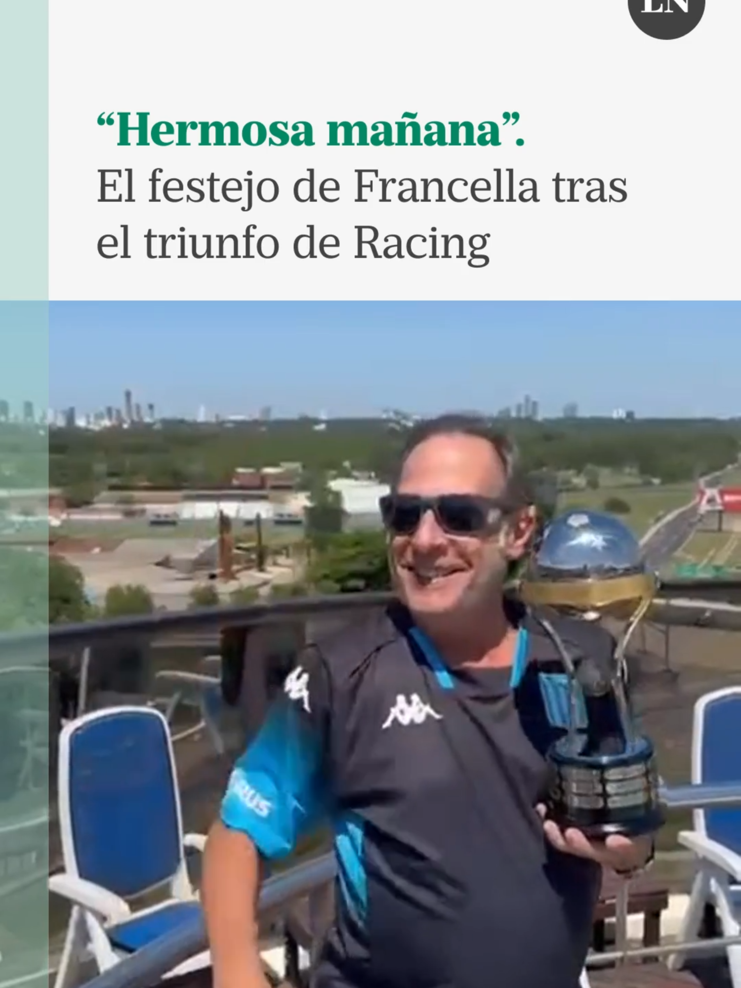 Racing se consagró campeón de la Copa Sudamericana y, como es costumbre, Guillermo Francella celebró con su famosa frase: 