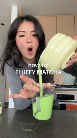 HOW TO: FLUFFY MATCHA! 🍵 using @nami_matcha 🥰