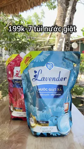 Nước giặt lavender cao cấp hương nước hoa , giá chỉ 199k-7 túi  Nhanh tay đặt hàng 