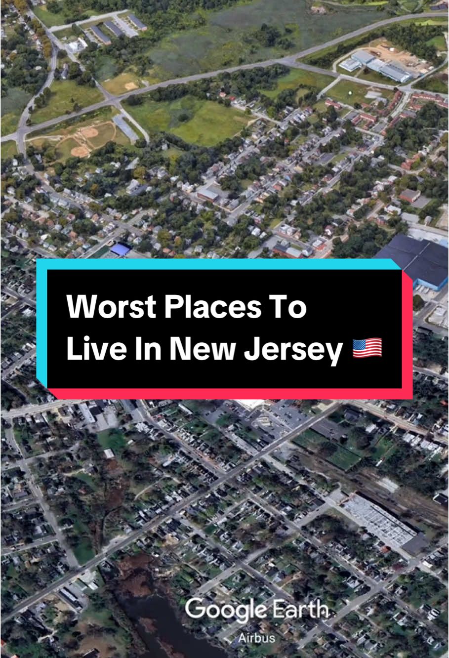 What is the worst place to live in New Jersey? 🇺🇸 #newjersey #us #googleearth #top10 #ranked