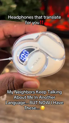 My Neighbors Keep Talking About Me In Another Language… BUT NOW I Have These… 😏 #earbuds #translationearbuds #earphones #headphones #translation #tiktokshopblackfriday #tiktokshopcybermonday #bilingual #multilingual 