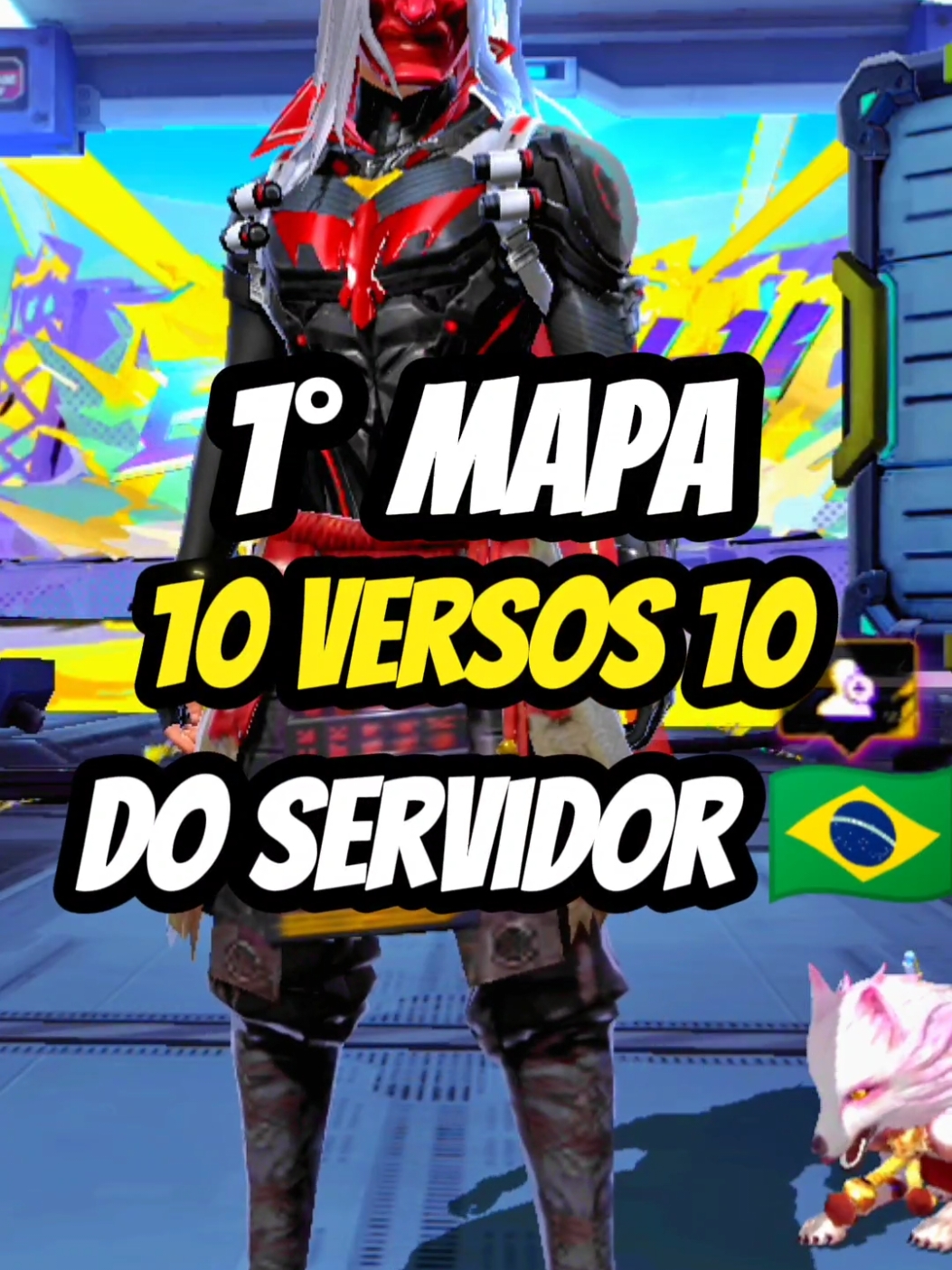 1° Mapa  10 v 10 do Servidor 🇧🇷 #fluxo #freefire #10v10 