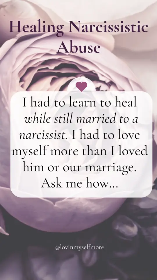 I had to learn to heal💔while still married to a narcissist. I had to love myself more than I loved him or our marriage. Ask me how… People often say, “Just leave,” and while I absolutely agree in many cases, sometimes it’s not that simple. So, what do you do when leaving isn’t an option? I had to start setting boundaries—not for him, but for ❤️me. It was no longer about tiptoeing around his anger or manipulation; it was about deciding how free I wanted to be. “No” became a complete sentence. Healing wasn’t easy. It took time, courage, and a whole lot of self-love. But I realized I deserved more than just surviving—I deserved to thrive. ✨ Start small, Lovie. There might be rage and manipulation, but remember: you deserve so much more. You deserve a life where you’re not just getting by, but truly living. If you’re in a situation with DV and your life is in danger, please get to safety. ⚠️ #narcissisticabuserecoverycoaching #narcissisticabuse #toxicrelationship #narcissiticmarriage #healingfromnarcissisticrelationship 