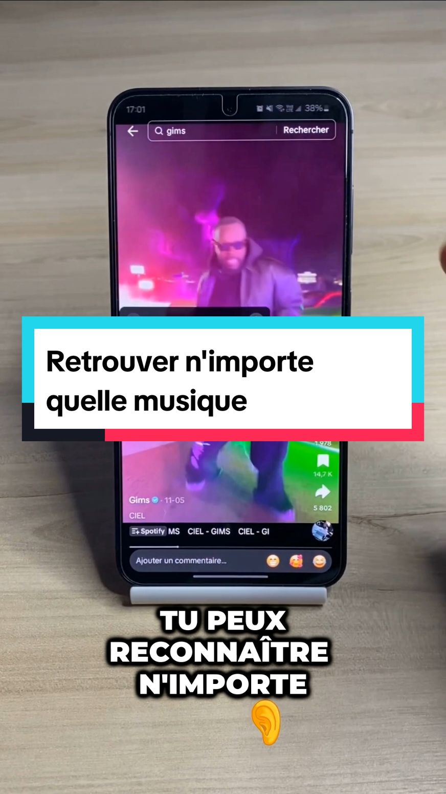 Avec cette astuce tu peux reconnaître n'importe quel son et cela même directement sur l'application tiktok ! 🚀 #astuce #samsung #android #androidhacks #tech 