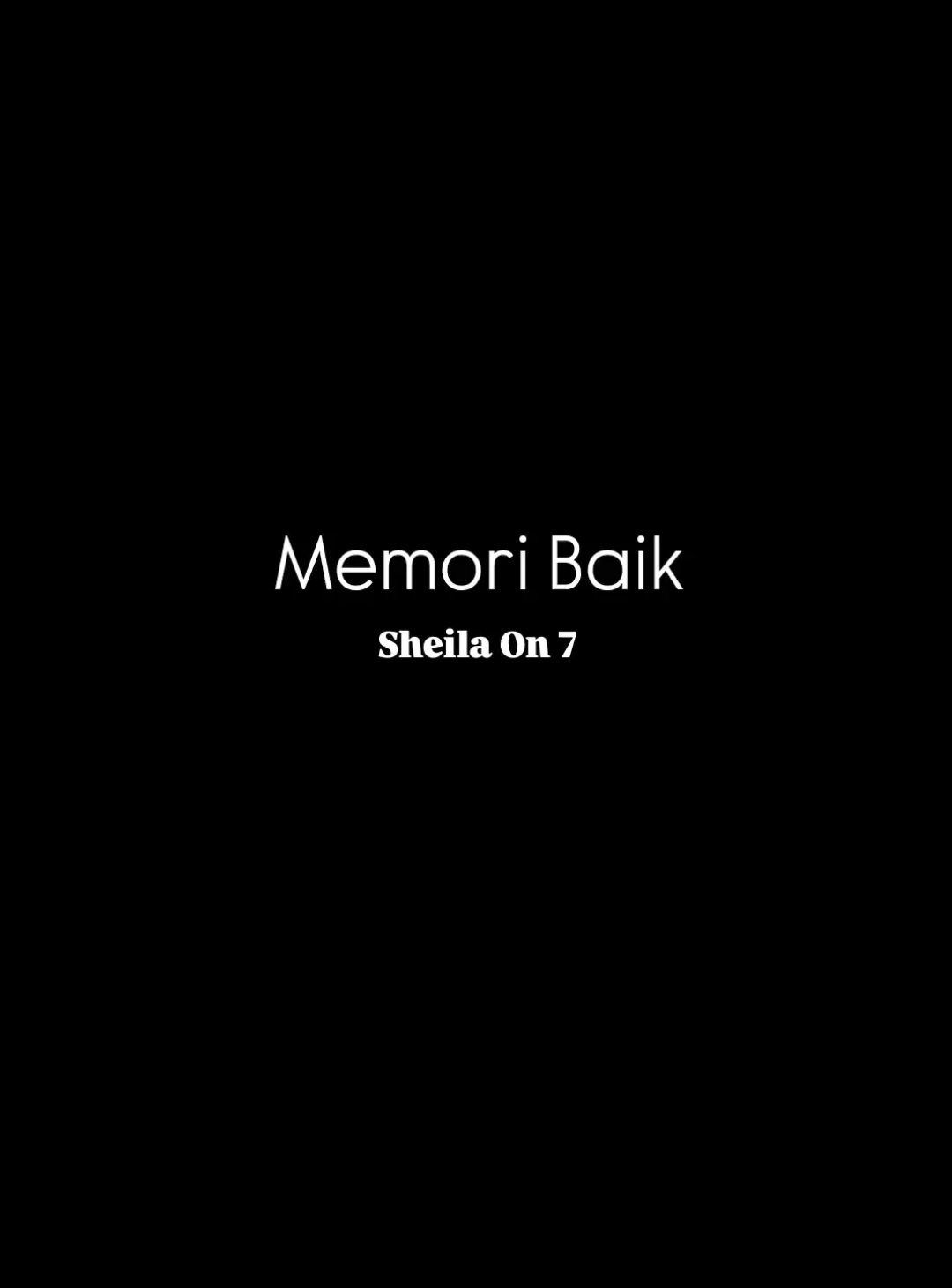 Memori Baik - Sheila On 7 #newsingle #sheilaon7 #sheilagank #fyp #music 