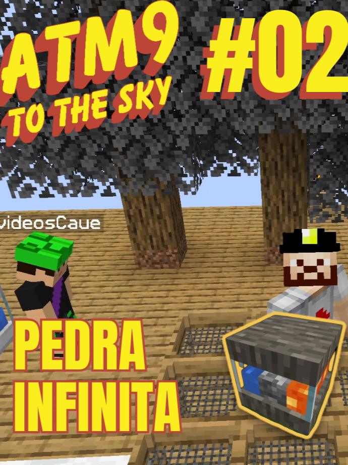 ATM 9 To The Sky | Pedra Infinita! | – Episódio 2 #Minecraft #atm9 #skyblock