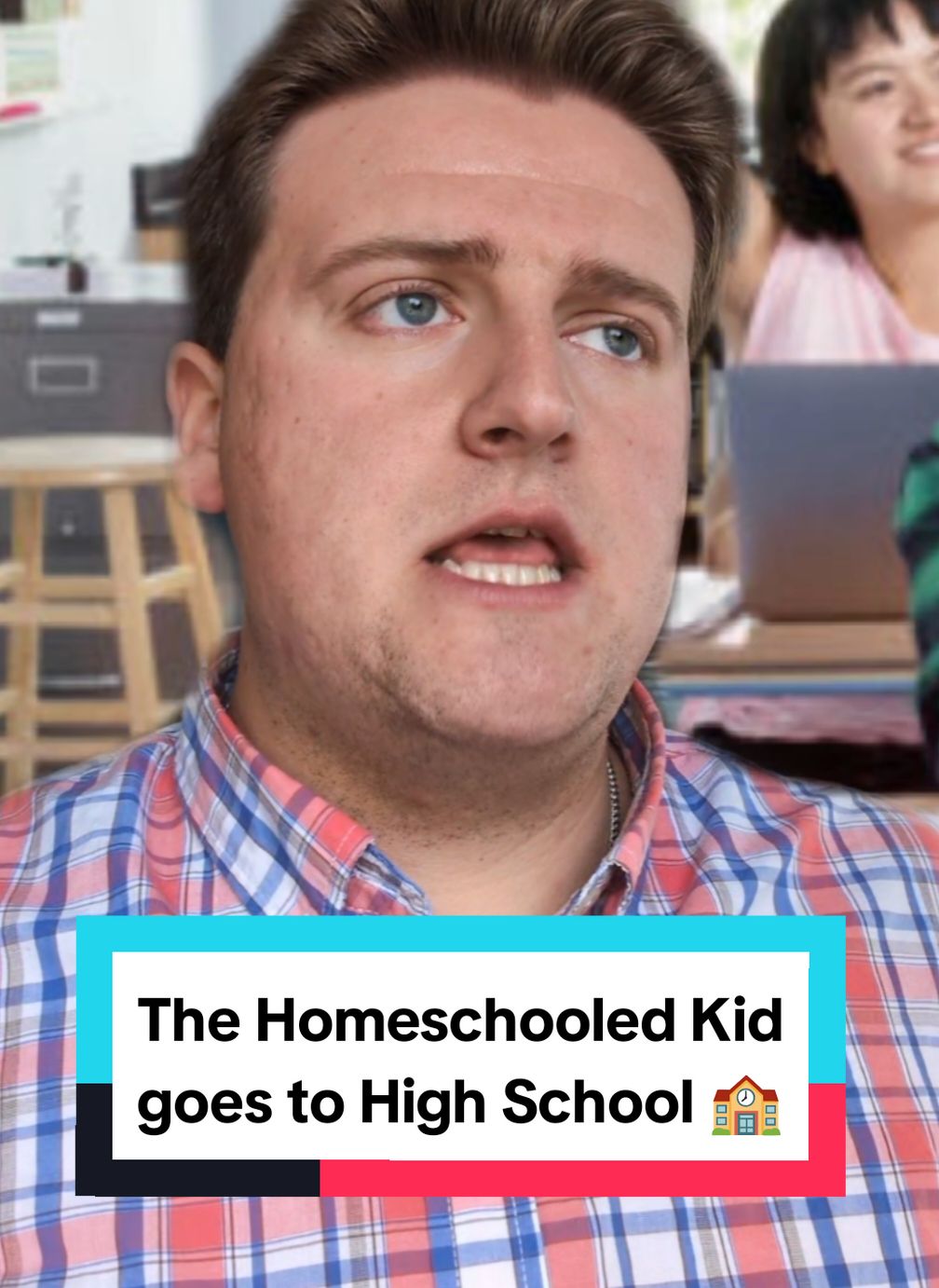 The Homeschooled Kid goes to Highschool! 🏫 #comedy #funny #homeschool #skit #highschool #school #fyp #greenscreen 