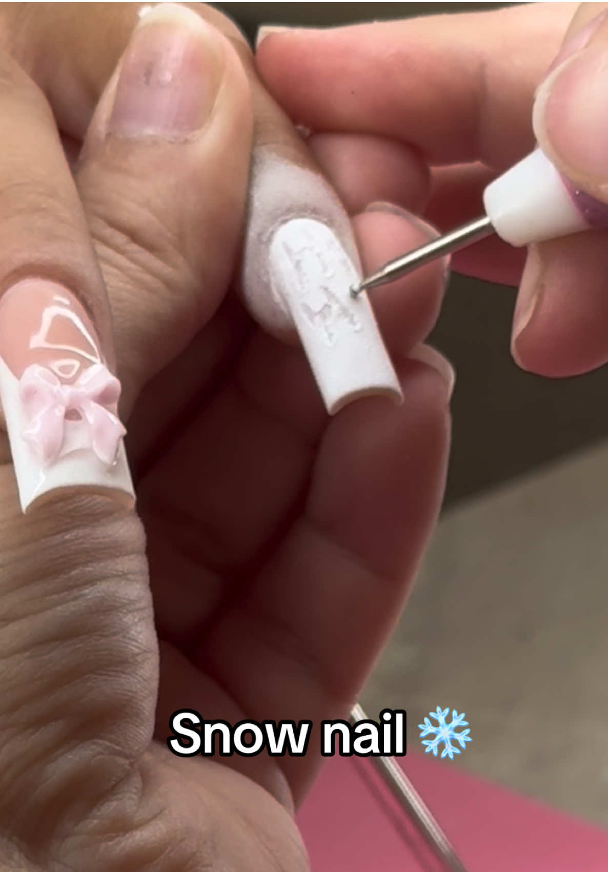 Scute 🥰 #snownails #nailart 