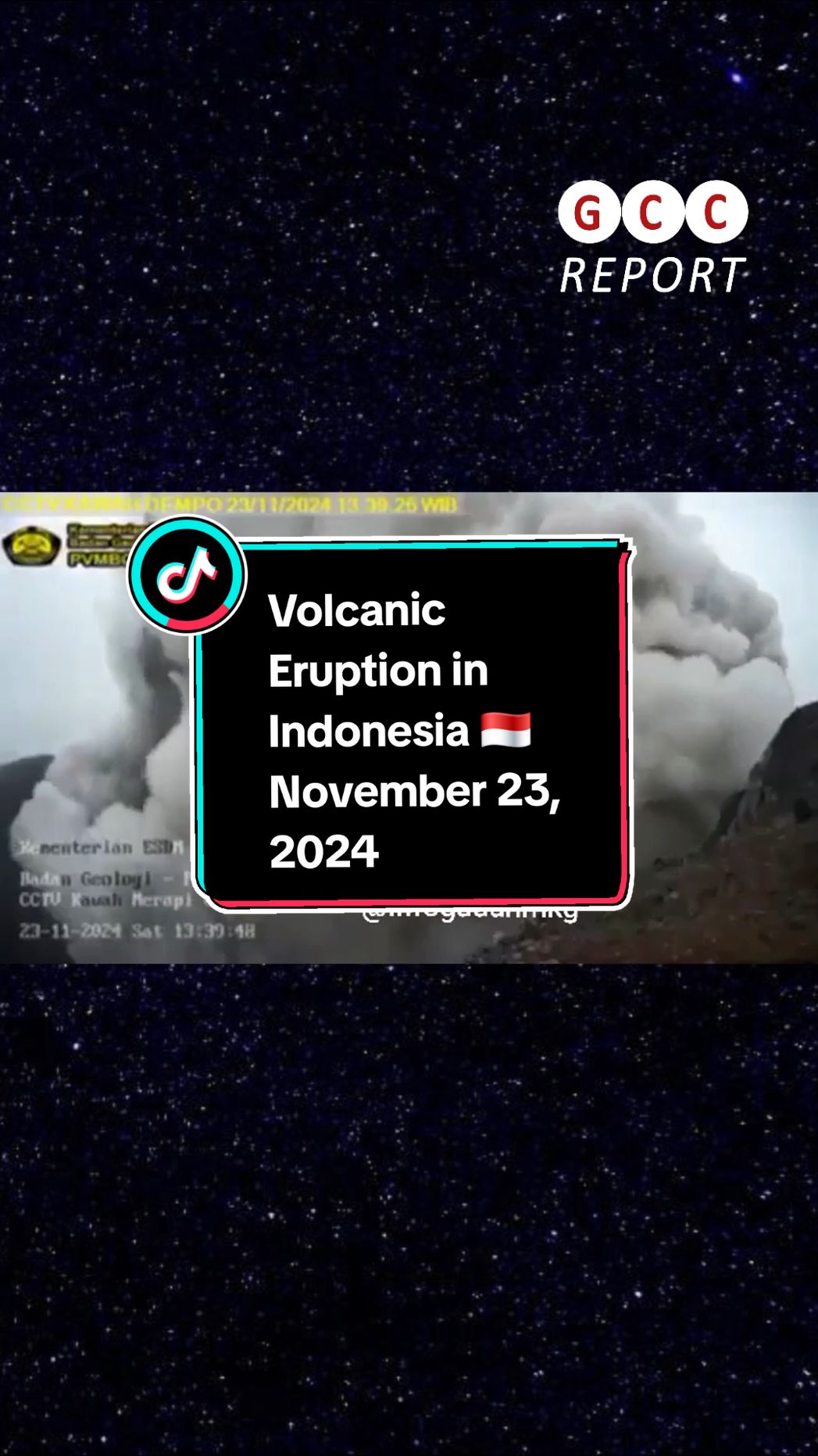 Eruption of Mount Dempo in Indonesia: Ash Plume Reaches 3700 Meters 🌋 On November 23, 2024, at 1:38 PM local time (WIB), Mount Dempo in Indonesia began erupting. According to the Volcanic Ash Advisory Center (VAAC) Darwin, the volcano continues its explosive activity. 🌋⚠️ Reports indicate an ash plume rising to an altitude of 3700 meters (12,000 feet) above sea level, moving northeast at approximately 10 knots. 🌫️💨 Local authorities are closely monitoring the situation and urging residents and tourists to avoid areas near the volcano for safety reasons. 🚷🛑 The “Global Crisis: The Responsibility” conference, organized by Creative Society volunteers, delved into the scientific study of recent climatic disasters as a result of cosmic cycles, as all planets in our solar system are experiencing changes at the same time Earth is. 🌎 This conference can be found on YouTube or Rumble at the Creative Society channel, or it can be found here on this TikTok channel. 🌌 The event highlighted the critical impact of cosmic cycles and geological patterns on Earth’s natural climate fluctuations, including a cycle of catastrophic events every 12,000 years. 🌍⏳ The conference called for a holistic scientific approach that accounts for all elements affecting Earth’s climate, moving beyond the focus on CO2 emissions alone, as the evidence estimates humanity only having 4-6 years of a stable climate left. 🧪🌱 Emphasizing the need for unbiased scientific dialogue and worldwide cooperation, the conference aimed to address climate-related challenges and explore effective solutions. 🤝🌐 #Indonesia #MountDempo #Eruption #Volcano #AshPlume #climate #destruction #anomaly #climatecrisis #weather #climatechange #CreativeSociety #SpeakUp #ActNow #Tiktok #GCCReport #Responsibility #TheResponsibilityForum #CosmicCycle #VolcanicActivity #SafetyFirst #GlobalAwareness 