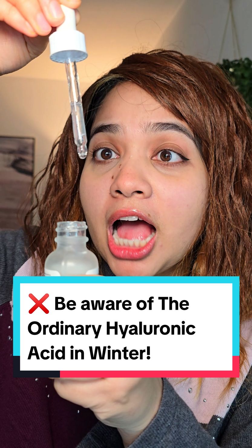 ❌ Be aware of The Ordinary Hyaluronic Acid in Winter! . Winter skin woes? Your beloved hyaluronic acid might be the culprit! Learn why it can be drying and how to use it correctly to achieve that plump, hydrated glow. . . . @The Ordinary  #hyaluronicacid #winterskincare #theordinary #theordinaryhyaluronicacid 