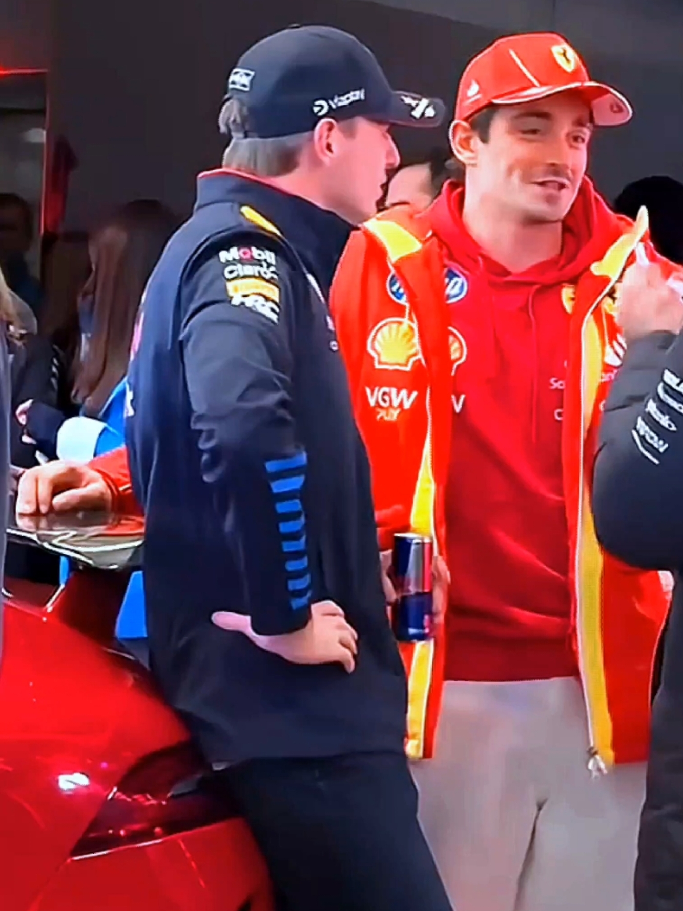 need to know the joke that got charles crumble like that 🙂‍↕️ + charles are you feeling bonita ˚˖𓍢ִ໋🌷͙֒✧🩷˚.🎀༘⋆ #charlesleclerc #maxverstappen #charlesleclercedit #maxverstappenedit #lestappen #lestappenedit #f1 #formula1 