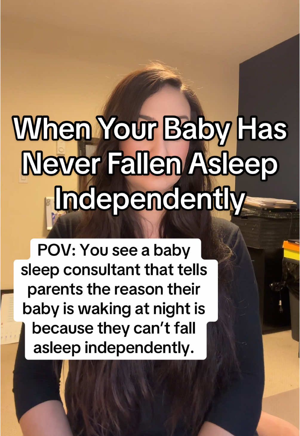 Just over here telling parents the exact opposite👋🏼  And will continue to do so because the majority of my clients babies and toddlers have never fallen asleep independently & they sleep just fine🤦🏽‍♀️😅 #tiredmomsoftiktok #gentleparenting #responsiveparenting #toddlersleep #babysleeptips #selfsoothing #sleeptraining #sleepconsultant 