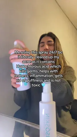 If you have any skin concerns U NEED THIS! #isoclean #hypochlorousacid #hypochlorous #hypochlorousspray #acne #acnesafe #skincare #fyp #trend #xh #acneproneskin #clearskin 