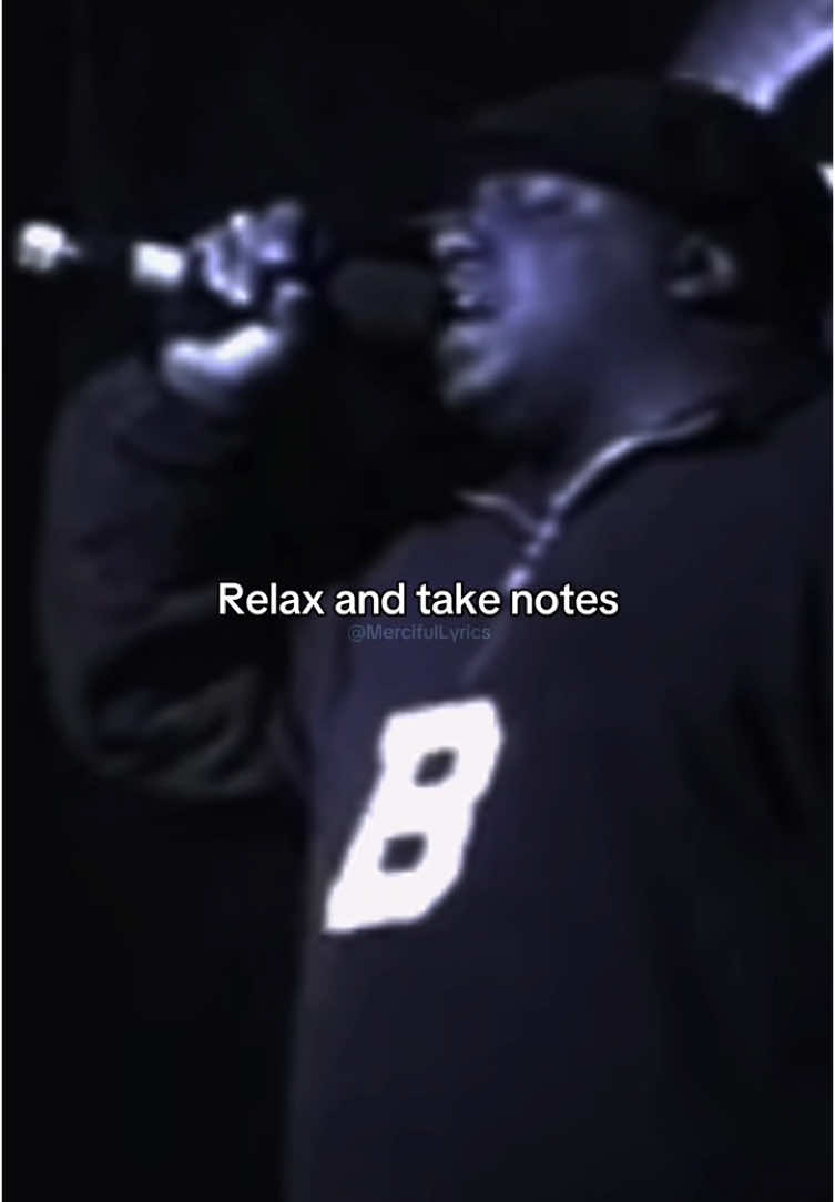 Relax And Take Notes 😌🛋️📝#biggie #thenotoriousbig #biggiesmalls #mercifullyrics #fypシ #onlygoats #relatable 